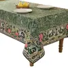 Toalha de Mesa Estampada Estilo Europeu e Americano, Toalha de Mesa com Estampa Paisley, Capa para Armário Doméstico, Algodão e Linho Festivo com Toque de Luxo