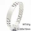 Correa de Reloj Curva de Marca Europea y Americana Transfronteriza Pulsera de Acero de Titanio Moda para Pareja Cadena de Reloj de Acero Inoxidable para Hombre y Mujer Ajustable con Grabado