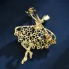 Broche de Ángel Bailarina 2021 Moda de Alta Gama Corsage para Traje Aleación Diamante Accesorios de Pines para Ropa