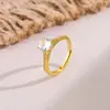 Anillo de Cola de Pez de Cuatro Garras para Mujer Estilo Ins Moda Elegante Versátil Diseño Microincrustado Anillo de Nicho como Regalo para Mejores Amigas