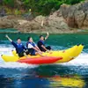 Banana Inflable Bote Volador Acuático Jet Ski Banana Remolcable Trompo Giratorio Marino Celebridad de Internet Patito Amarillo OVNI