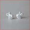 Brincos de Agulha de Prata 925 para Mulheres Pássaro Folhas Assimétricos Joias de Orelha Japonês e Coreano Elegante Presente Moda Luxo Acessível