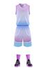 Venta al por mayor rápida de ropa deportiva de entrenamiento con estampado transfronterizo, camiseta para adultos, nueva ropa de baloncesto de verano para niños y niñas.