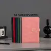 Cuaderno A5 Amazon Transfronterizo Anillo U Piel PU con Impresión de Logo Minutas de Reunión Negocios Engrosado Portátil