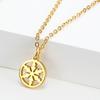 Moda coreana diseño simple de nicho temperamento collar colgante copo de nieve joyería versátil de acero inoxidable para mujer