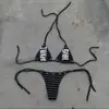 Moda Feminina Y2K para Vôlei de Praia Menina Sensual Roupa Biquíni Transfronteiriço Street Sexy Conjunto Atacado Verão Europeu e Americano
