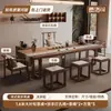 Feiloke Sala de Estar Mesa de Té Cama Luohan Conjunto Completo Integrado Estética del Hogar Dinastía Song Combinación de Mesa de Té Sofá de Madera Maciza Zen