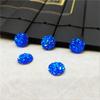Nuevas estrellas redondas de resina de 10 mm parche de superficie de mineral de diamante cóncavo-convexo aretes collar accesorios de joyería diy