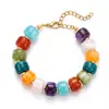 Joyería Transfronteriza Europea y Americana Pulseras de Cuentas Coloridas Dopamina Pulseras de Acrílico Color Caramelo de Verano al por Mayor