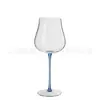 Shangyi-25080 Venta al por mayor Copas de Vino Tinto Personalizadas Copas con Tallo de Vidrio de Borosilicato Alto Copas de Vino Coloridas