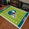 Alfombras temáticas de equipos de fútbol americano transfronterizos para la decoración de la sala de estar del hogar, duraderas, resistentes a las manchas y fáciles de mantener, disponibles para venta al por mayor