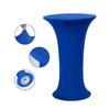 Mantel para Mesa de Restaurante de Moda Transfronterizo Color Sólido Elástico Cubierta para Mesa de Cóctel Base Mesa de Barra Redonda Cobertura Total Fabricante Forma Redonda
