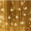 Cordão de Luzes de Natal Papai Noel Boneco de Neve Luz Decorativa Led Luz Pequena Colorida Cordão de Luzes Piscantes Luz de Atmosfera de Janela de Feriado Customização