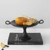Diseño Original Moderno Bandeja de Madera Maciza Almacenamiento Bandeja para Frutas Bocadillos Bandeja para Pasteles Sala de Modelos Decoraciones de Mesa de Café B&B