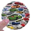 60 adesivos de carro esportivo JDM CAR estilo novo personalizados adesivos de grafite para porta-malas de carro adesivos à prova d'água para porta-copos atacado