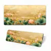 Tapete de Mouse Popular Transfronteiriço Flores Frescas e Criativas Borracha Natural para Mouse Jogo Extra Grande Espessado Antiderrapante Tapete de Mesa