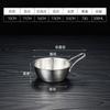 Tigela Coreana de Aço Inoxidável 304 para Vinho de Arroz, Tigela Dourada para Petiscos com Alça, Tigela Especial para Arroz para Restaurante, Tigela para Tempero e Preparo