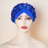 Amazon Hot Selling Beauty chapéu de lavagem de cabelo Chapéu de lenço de cabeça estilo africano das mulheres atacado novo nightcap de cetim de abas largas