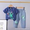 Nuevos Conjuntos de Verano para Niños y Niñas Pequeños: Pantalones de Mezclilla + Conjunto de Dos Piezas de Manga Corta con Estampado de Dibujos Animados, Múltiples Opciones Disponibles