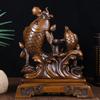 Grano de madera año tras año más que adornos de peces porche de casa china estudio sala de estar mueble de TV regalo de inauguración de casa