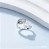 Anillo de Perla de Agua Dulce Natural, Lujo Ligero y Sensación de Alta Gama, Diseño Abierto Ajustable para Mujer, Circonita Microincrustada, Joyería de Nuevo Estilo al por Mayor