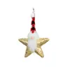 Nova decoração de Natal transfronteiriça estrela de pentagrama com lantejoulas ornamento do Papai Noel pingente de decoração para árvore de Natal em casa