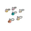 Brillantes Shijia Huazi Clips para Orejas de Resina de Cinco Milímetros Convenientes Accesorios para Orejas de Estrella Sin Perforar Clips para Cartílago Auricular Accesorios para Orejas Huazi