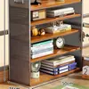 Estantería de escritorio Estante de almacenamiento de escritorio Organizador de escritorio de oficina Encimera de mesa de comedor Gabinete en capas de escritorio de varias capas El imprescindible del escritorio