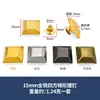 Estoque Disponível de Rebites Quadrados Trapezoidais Tridimensionais, Rebites de Pressão de Ferro, Espessados e Resistentes ao Desgaste, para Bolsas e Decoração em Jeans