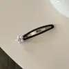 Grampo de Cabelo Elegante com Flor Pequena de Pérola, Presilha Lateral, Presilha de Franja de Cabelo Quebrado de Alta Qualidade, Presilha Superior, Presilha para Nuca, Acessórios de Cabelo