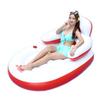Loja de fábrica transfronteiriça PVC inflável adulto lazer aquático espreguiçadeira encosto em U barco flutuante surf grande pato amarelo boia