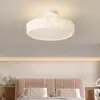 Nueva Forma de Flor Estilo Crema Dormitorio Espectro Completo Cálido Habitación Infantil Moderna Nórdica Estudio Luz Creativa Lámparas de Bola Colgante