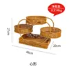 Dropshipping Internacional Bandeja de Frutas Multicamadas com Suporte de Tubo de Aço Espessado, Cesta de Frutas Removível, Cesta de Presente