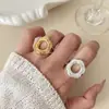Anillo Nuevo de Nicho Estilo Coreano de Lujo Ligero, Anillo Ancho Vintage de Nicho, Anillo Abierto Ajustable Versátil Personalizado para el Dedo Índice