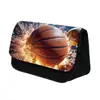 Novo Estojo de Lápis de Basquete para Estudantes, Caixa de Papelaria de Grande Capacidade, Estojo de Lápis Tridimensional Multifuncional Resistente ao Desgaste, Venda Quente Transfronteiriça