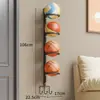 Estante de Almacenamiento para Baloncesto para Uso en Casa, Estante de Exhibición Montado en la Pared, Instalación sin Taladro, Solución de Almacenamiento para Bádminton, Fútbol y Voleibol Infantiles