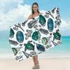 Toalla de Playa de Microfibra Transfronteriza para Adulto Estampada para la Playa Chal Protector Solar Absorbente Toalla para Nadar de Secado Rápido Toalla de Baño