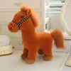 Pelúcia de Cavalo Realista Rotativa Transfronteiriça, Pelúcia de Pônei Realista Popular, Boneca de Educação Infantil, Boneca de Conforto