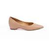 Sandalias de tacón de bloque puntiagudas con espalda descubierta, estilo francés exquisito, para mujer, nueva colección de verano 2026, cómodas y elegantes para ir al trabajo