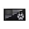 Bolsa de garra de perro para exteriores, con estampado, infrarrojo, bandera estadounidense, garra de perro K9, parche táctico de moral K-9 con cierre