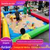 Crianças Cassia piscina de areia inflável brinquedo combinação terno quadrado crianças jogando barraca de areia grande piscina de praia