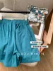 80% Algodón Estilo Coreano Bf Cintura Alta Ropa de Trabajo Un Botón Color Sólido Shorts para Mujer Sueltos Reductores de Edad Pierna Ancha Pantalones Cortos Ajustados Verano 2025
