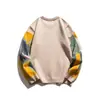 Suéter nuevo de moda nacional para primavera y otoño, marca de moda para hombre, diseño de punto, camiseta interior de punto, estilo Hong Kong, holgado, cuello redondo, abrigo superior para pareja