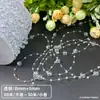 Cadena de cuentas para línea de pesca iridiscente Cuentas transparentes de estrella completa conectadas Decoración Materiales para pastel DIY Elementos de festival al por mayor