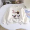 Sudadera de Felpa con Dibujos Animados para Niña Otoño/Invierno 2026, Lindo Osito, Bebé Niña, Gruesa, Casual, Cálida