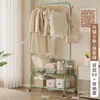Perchero Simple de Pie para Uso en Casa, Perchero Móvil para Ropa y Bolsos junto a la Cama del Dormitorio, Perchero