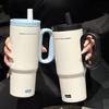 Copo Térmico de Aço Inoxidável 316 de Grande Capacidade para Homens e Mulheres, Luxo Acessível e Copo de Gelo de Alta Qualidade, Copo com Canudo Portátil para Exterior