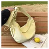 2026 Nueva Versátil Bolso de Mujer Estilo Coreano Tendencia de Moda Bolso de Hombro con Cadena Bolso Cruzado Simple Texturizado para Mujer