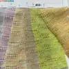 Tecido Jacquard Xadrez Gradiente de Algodão Colorido com Malha 140g para Lenços Femininos, Cardigãs Tricotados e Roupas de Manga Longa com Proteção Solar