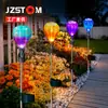 Luz de Jardín de Bombilla Solar Nueva Transfronteriza Luz de Globo Aerostático Caliente Iluminación de Estaca para Jardín Exterior con Sensor de Control de Luz